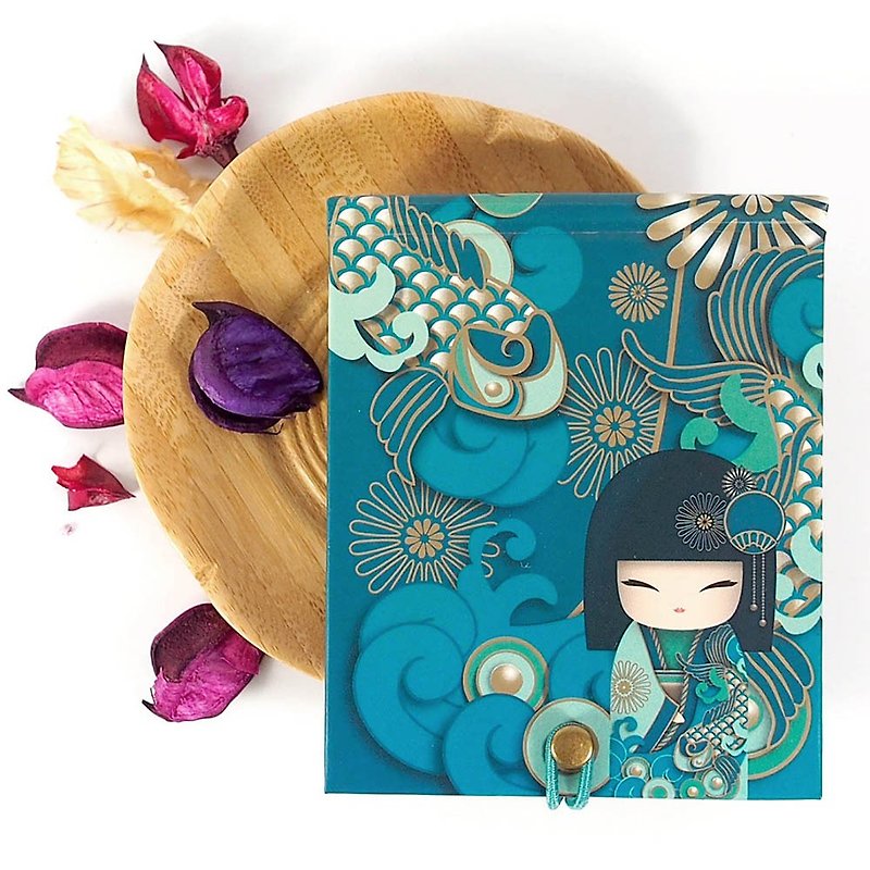 Notepad 85 pages with mirror-Yoshiko Happiness and Joy [Kimmidoll Notepad/Diary] - สมุดบันทึก/สมุดปฏิทิน - กระดาษ สีเขียว