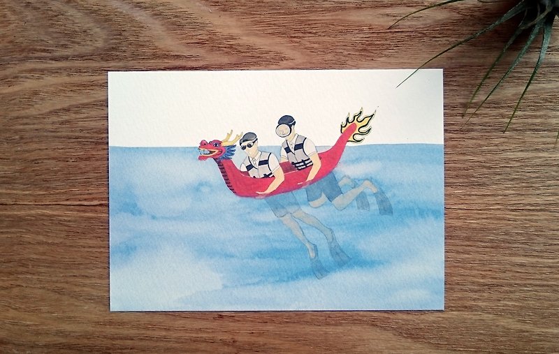 Celebrate the Dragon Boat Festival - Cards & Postcards - Paper White