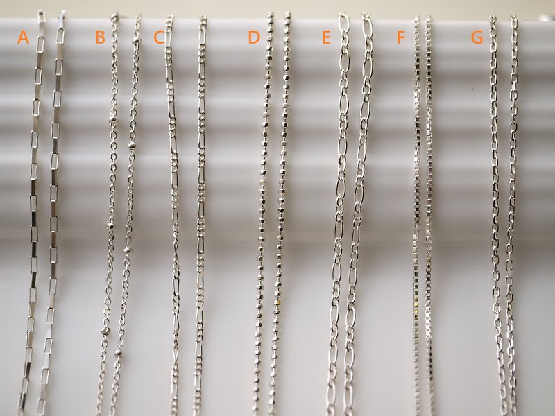 [Super wild basic models 925 sterling silver necklace] C models - steadily Chain - สร้อยคอ - โลหะ สีเทา