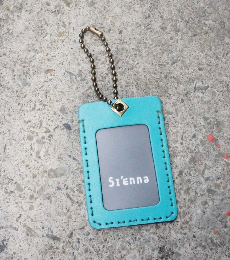 Sienna證件車票夾 - 證件套/識別證套 - 真皮 藍色