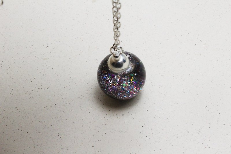 △ flow glass ball necklace - Rock the Universe - Limited Sold necklace | Charm - สร้อยคอยาว - แก้ว หลากหลายสี