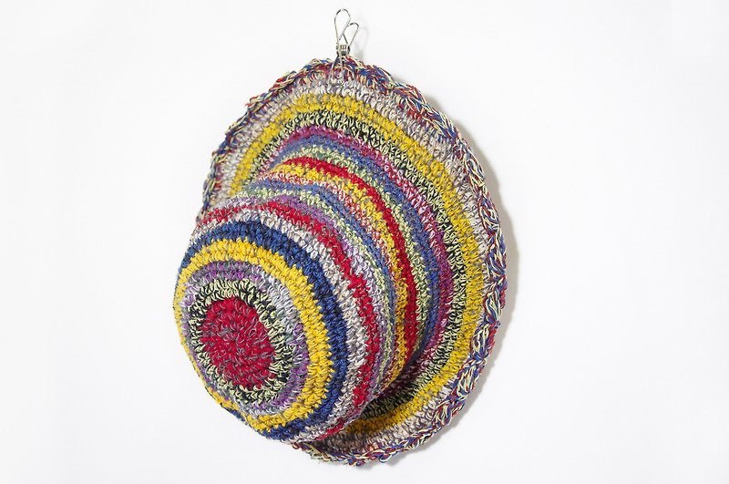 Valentine's Day gift hand-woven cotton line cap / knit knit cap / hat / wool hat - mixing lace (limit one) - หมวก - ผ้าฝ้าย/ผ้าลินิน หลากหลายสี