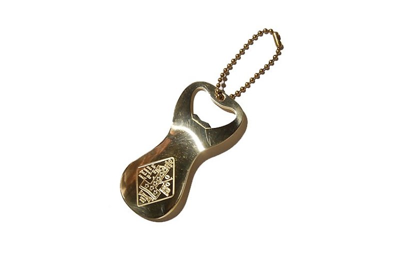 Shoehorn Opener Keychain - 鞋拔開瓶器鑰匙圈 - 鑰匙圈/鑰匙包 - 其他金屬 灰色