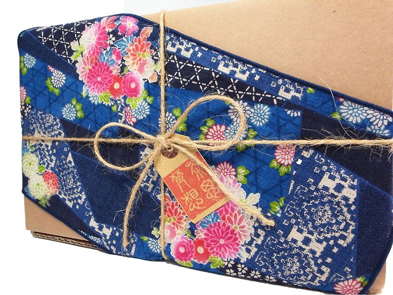 Taiwan Traditional Eco-Friendly Tea Gift Wrap (Blue) for 150g tea - Tea - Other Materials Blue