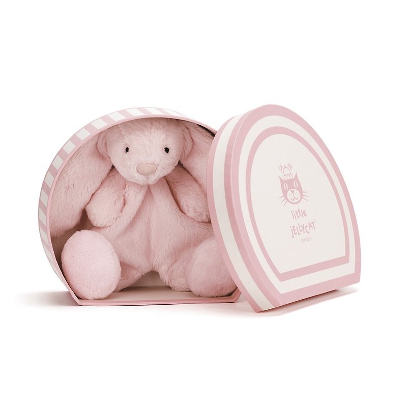 Jellycat Blossom Pink Bunny 安撫巾禮盒 - 圍兜/口水巾 - 其他材質 粉紅色