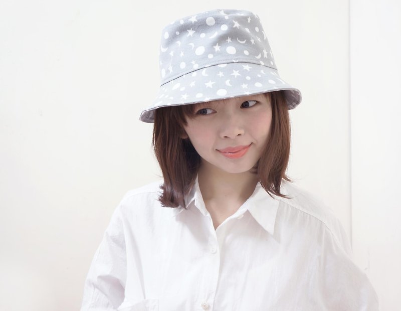 Good girl hat | gray grit of the stars and the moon - หมวก - วัสดุอื่นๆ สีเทา