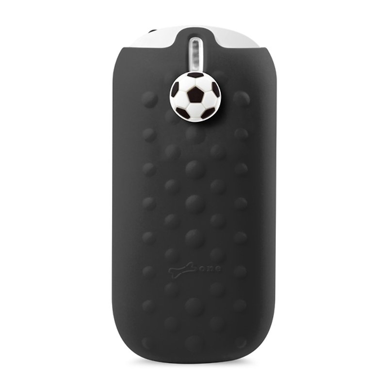 Power button action 5200mAh- funny football - Black - Other - Silicone Black