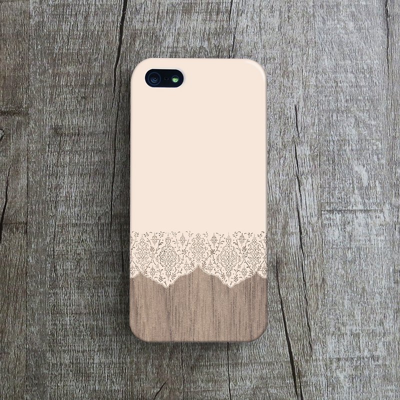 OneLittleForest - Original Mobile Case - iPhone 4, iPhone 5, iPhone 5c- lace stitching - Phone Cases - Other Materials Pink