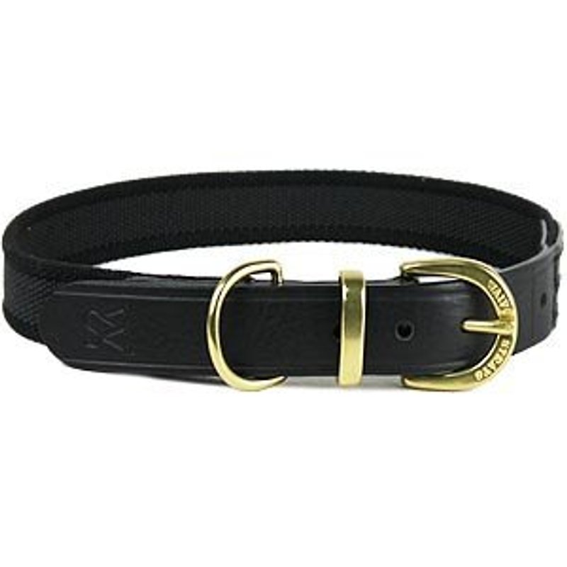 [W&S] Elegant Ribbon Necklace-Size XXL-Available in Black - ปลอกคอ - หนังแท้ สีดำ
