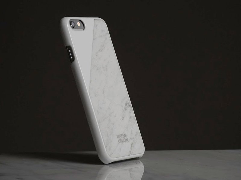 [IPhone 6s / 6] Native Union CLIC Carrara marble elegant white phone case unique grain texture and meticulous ore - Phone Cases - Other Materials White