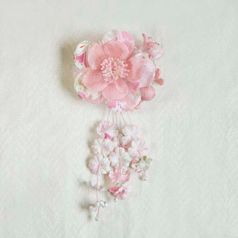 [MITHX] cherry color, summer feast, a small side clip brooch, styling hair accessories - powder - Hair Accessories - Other Materials Pink