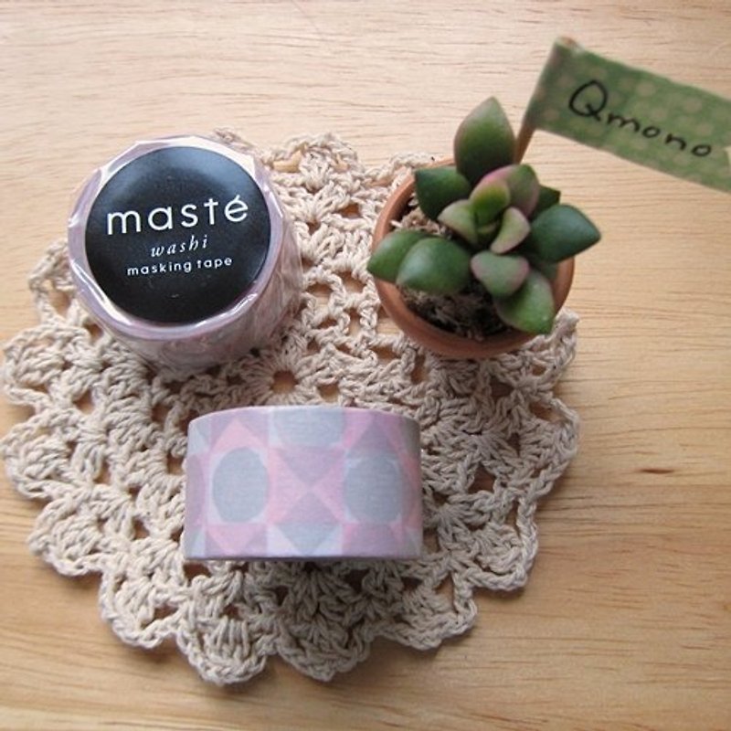 maste Masking Tape Multi [Square-Pink (MST-MKT20-PK)] - Washi Tape - Paper Pink