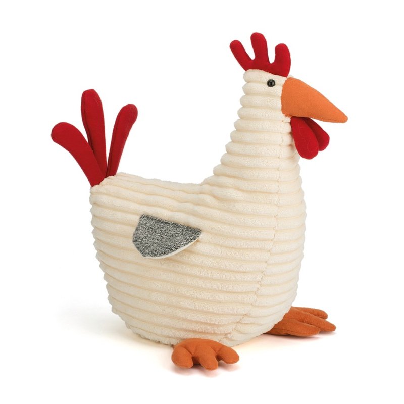 Jellycat Rooster 大公雞 (白) 30cm - 公仔/玩偶 - 棉．麻 白色
