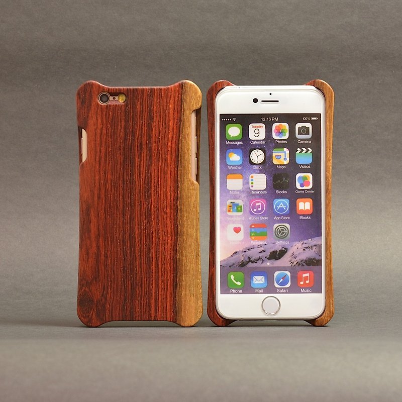 WKidea iPhone 6 / 6S 4.7 "Wood Shell _ Rosewood - เคส/ซองมือถือ - ไม้ สีแดง