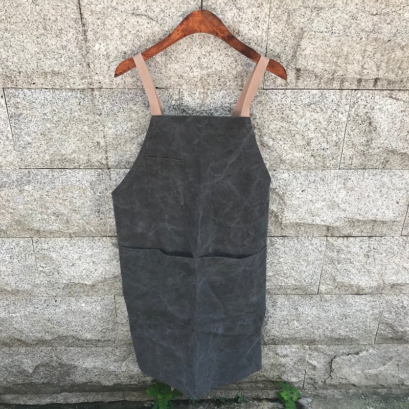 Sienna staff work clothes apron - ผ้ากันเปื้อน - วัสดุอื่นๆ สีดำ