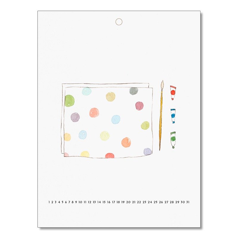 [Daylight trivial sunligth] beautiful color ─ Calendar Letters / leaflets Calendar (without limitation) - ปฏิทิน - กระดาษ หลากหลายสี