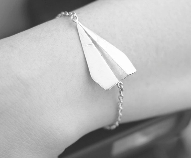 paper plane bracelet