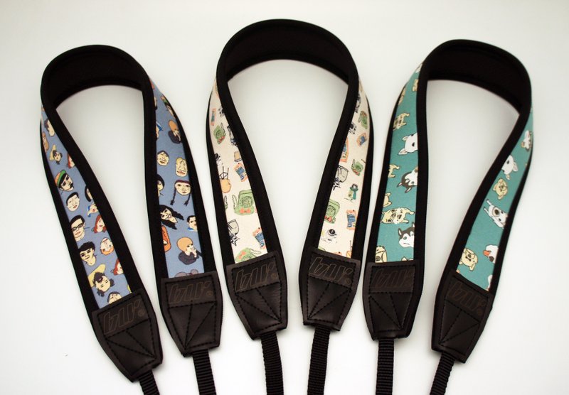 BLR Handmade Reduce stress Camera strap Ning Zhang - Camera Straps & Stands - Other Materials Blue