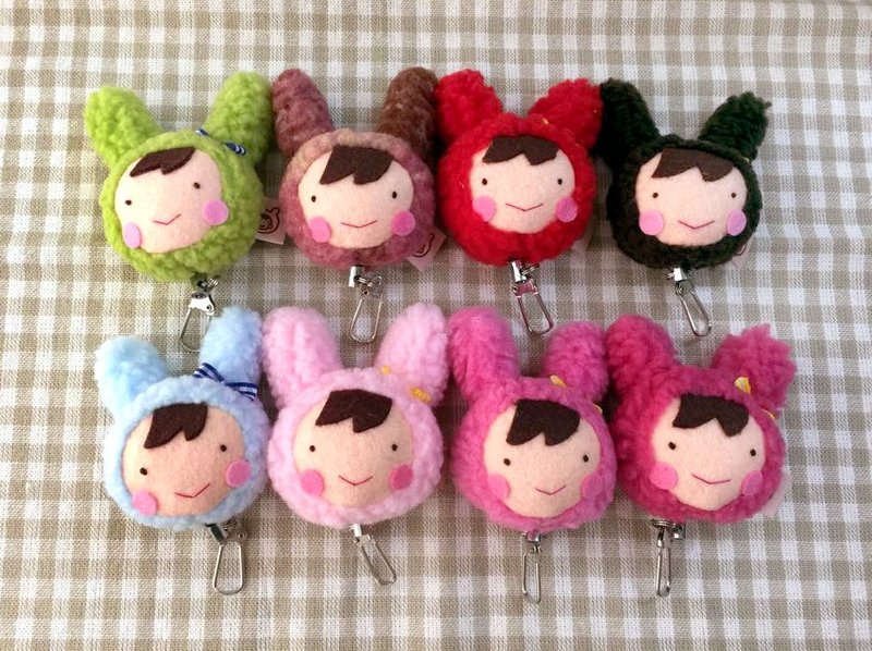 Color Scissors Rabbit Head Telescopic Buckle - ที่ใส่บัตรคล้องคอ - วัสดุอื่นๆ 