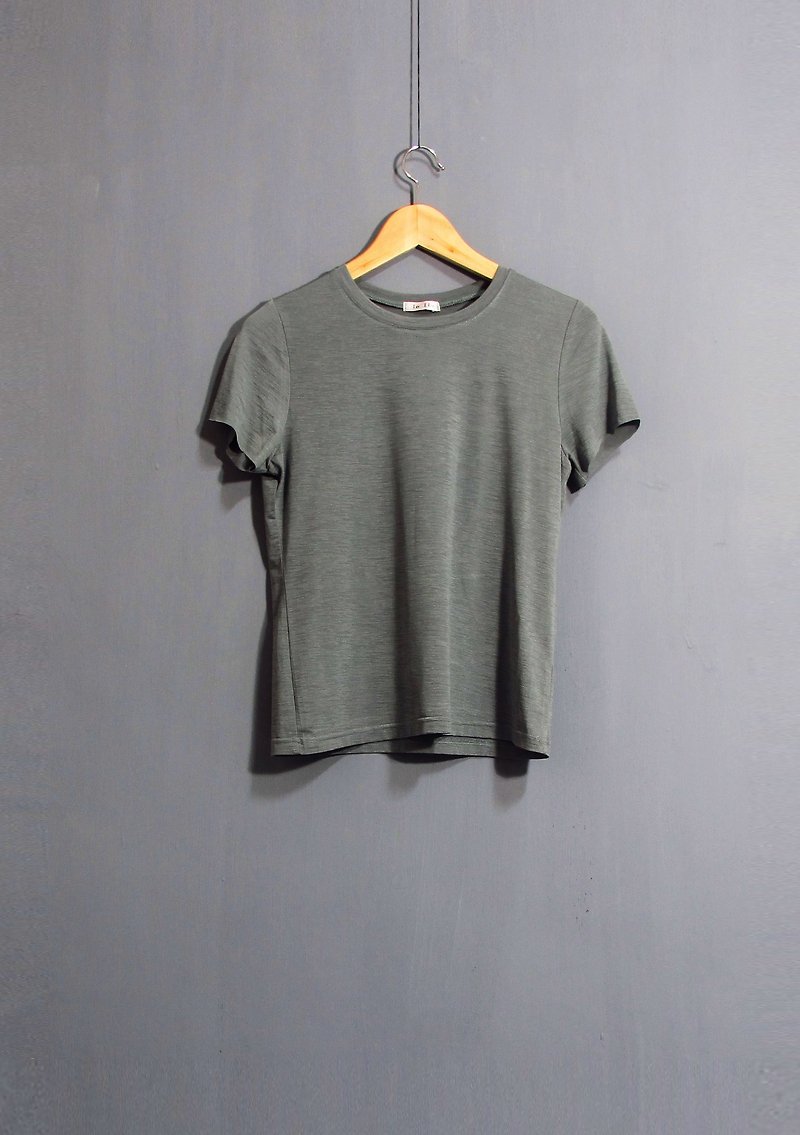 Wahr_緑色パターンTシャツ - トップス - その他の素材 グリーン