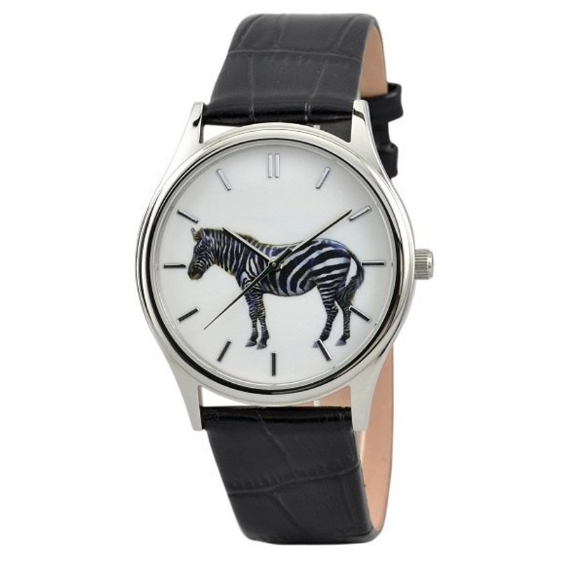 Zebra Watch - นาฬิกาผู้ชาย - โลหะ ขาว