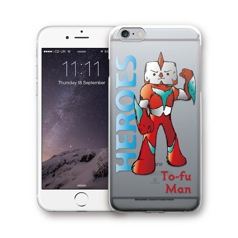 AppleWork iPhone 6/6S/7/8 原創設計保護殼 - 親子豆腐 PSIP-336 - 手機殼/手機套 - 塑膠 紅色