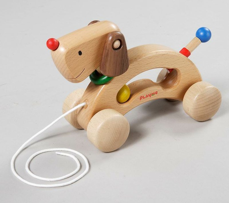 Walky Doggy - ของเล่นเด็ก - ไม้ สีนำ้ตาล