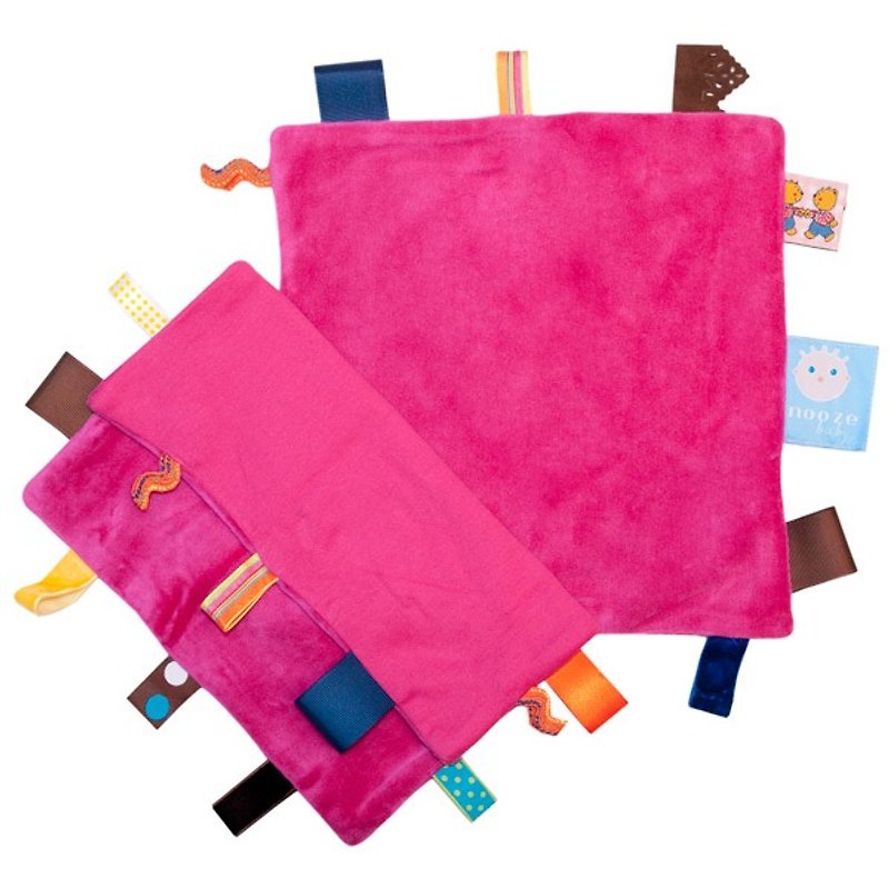 ピンク - オランダSnoozebabyの夢は、真のなだめるタオルを来ります - 知育玩具・ぬいぐるみ - コットン・麻 レッド