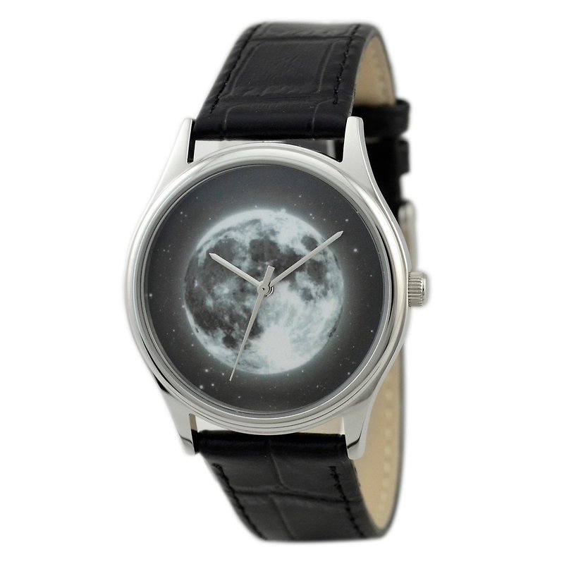 Moon Watch Space - Free shipping - นาฬิกาผู้ชาย - โลหะ สีดำ
