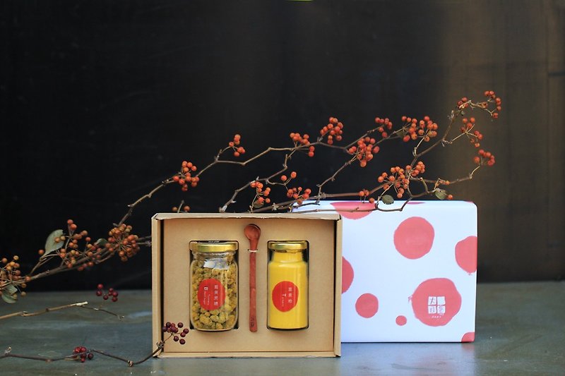 Dragon Boat Festival Gift Box-Turmeric Beauty Gift Set - อาหารเสริมและผลิตภัณฑ์สุขภาพ - อาหารสด สีแดง