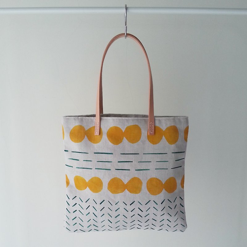 Square bag - yellow cell division - Handbags & Totes - Other Materials Blue