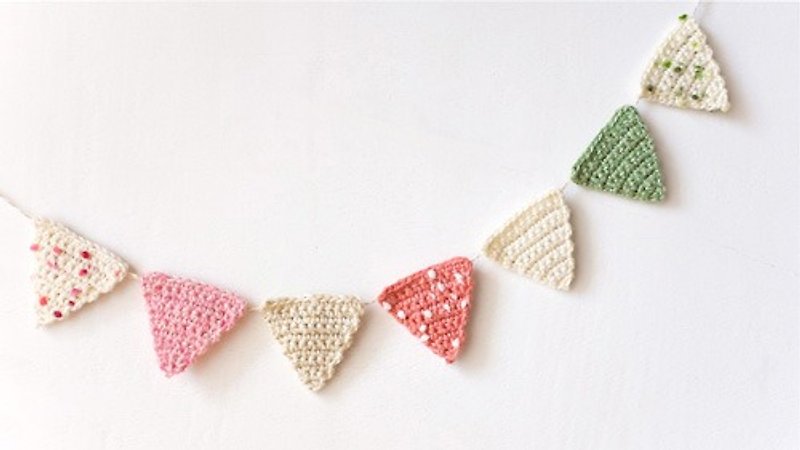 Seasonal. Strawberry Matcha pennant - Other - Other Materials 