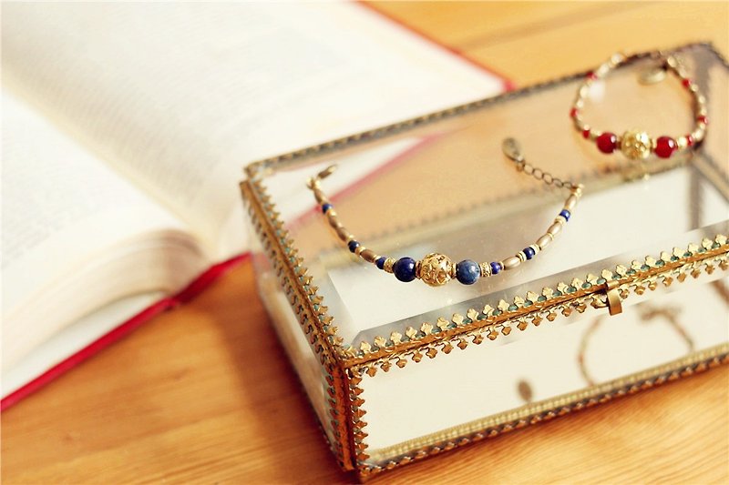 【UNA-Yona Handmade】2015 Hot-selling Golden Birdcage Series - Bracelets - Gemstone Multicolor