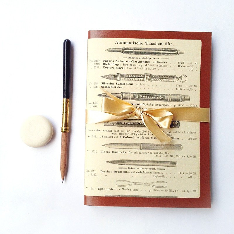 義大利歐式筆記本+木桿鉛筆+橡皮擦套組 | Francesco Rubinato - 筆記本/手帳 - 紙 白色