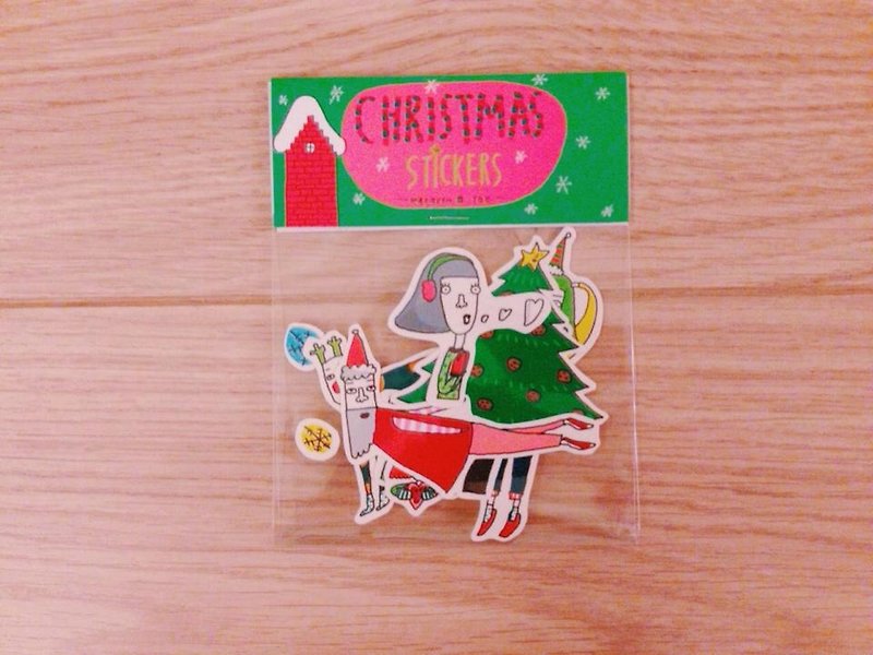 聖誕貼紙包/12張入 - Stickers - Paper Multicolor