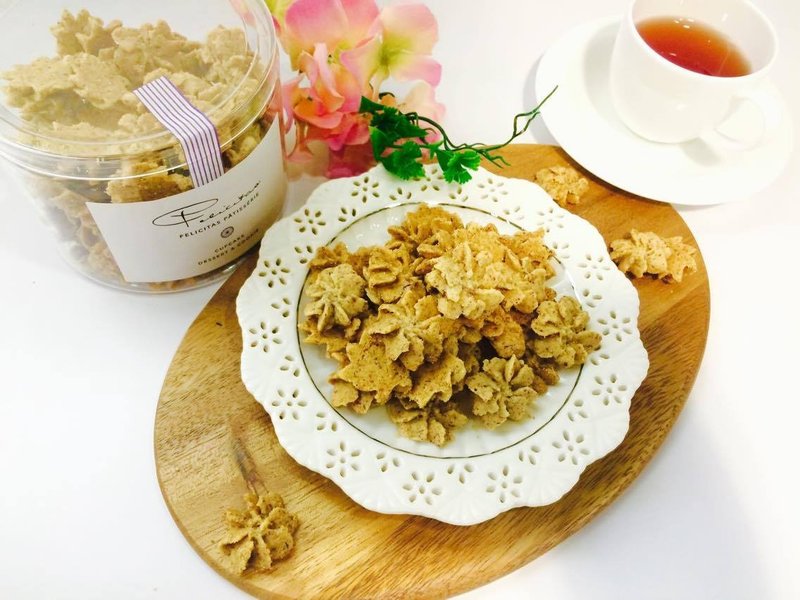 【Felicitas Pâtissérie】玫瑰花茶酥餅  Sablés Rose Tea - 手工餅乾 - 新鮮食材 粉紅色