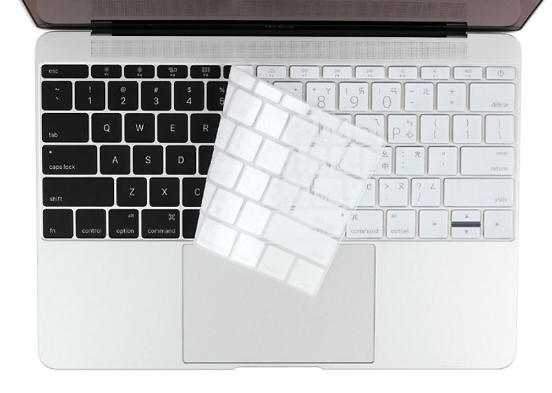 BEFINE New Macbook 12吋 Chinese keyboard protective film black on white 2016 - Tablet & Laptop Cases - Other Materials White
