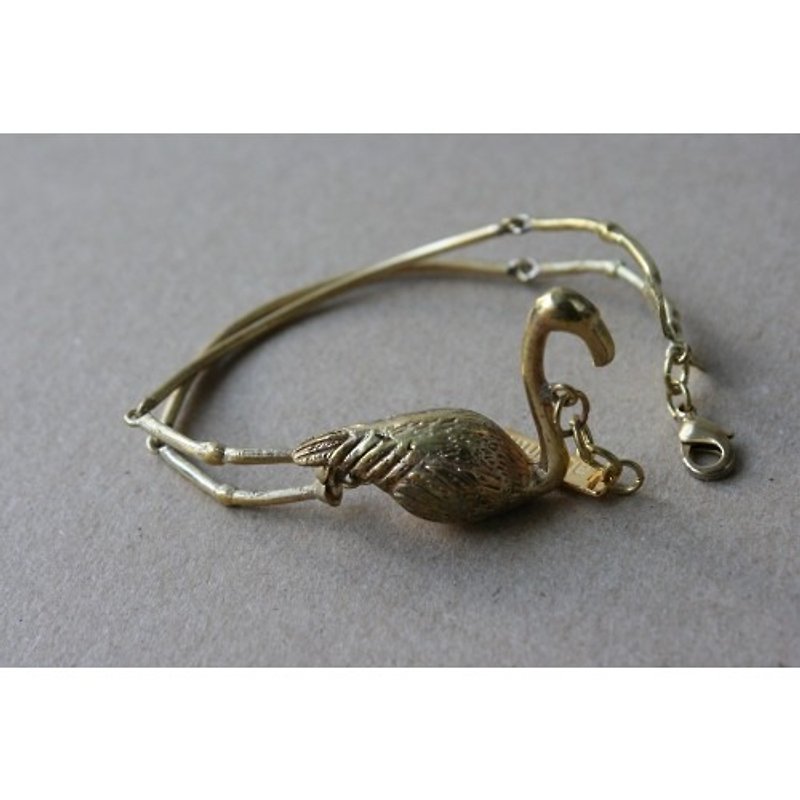 白鷺黃銅手環 - 手鍊/手環 - 其他材質 