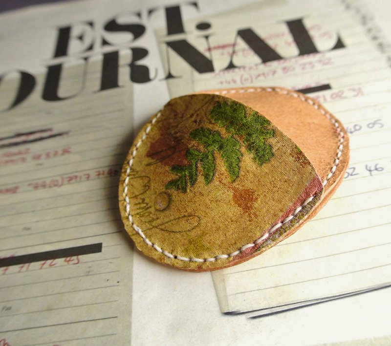 [T-C] Vintage leather coin purse - กระเป๋าใส่เหรียญ - หนังแท้ 