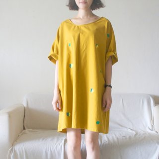 Turn a nice circle in mustard Huangshan above / wide Dresses