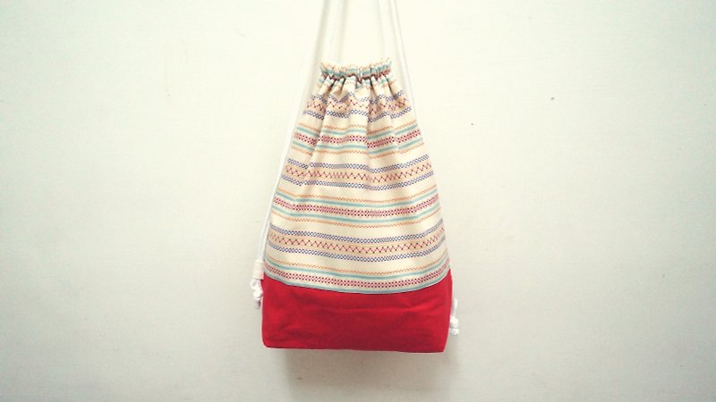 When national white meets red - Drawstring Bags - Other Materials Red
