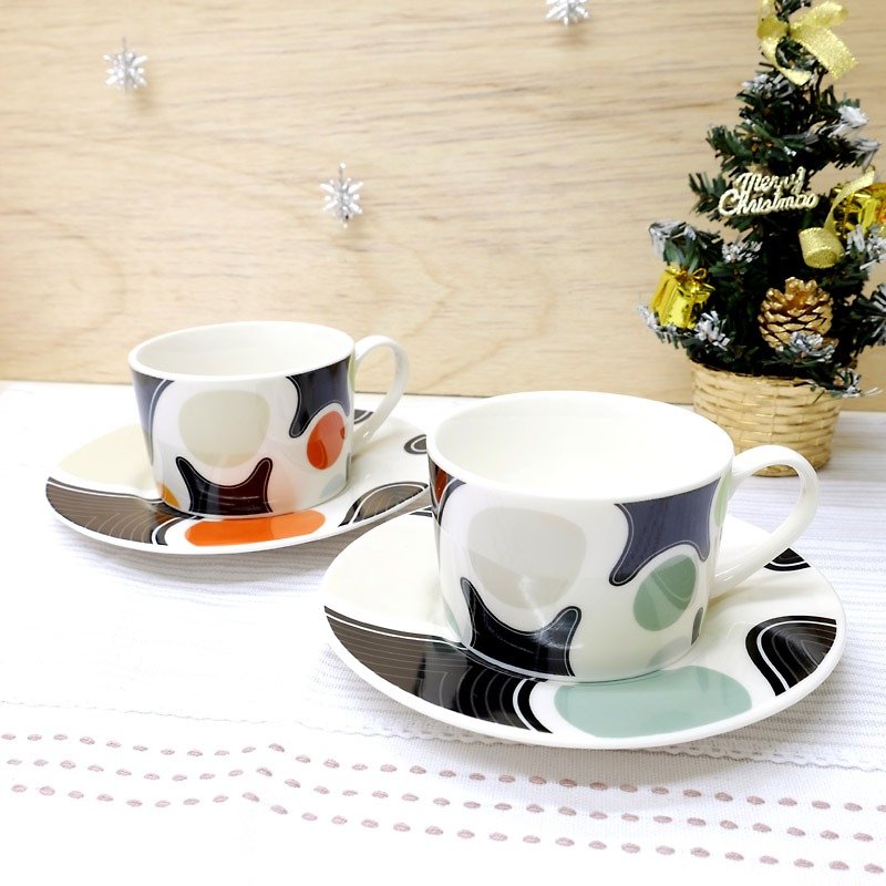 Best gift water jade dot pair cup set - Mugs - Porcelain 