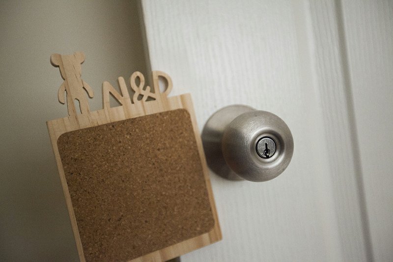 門把擋飾 - 壁貼/牆壁裝飾 - 木頭 咖啡色