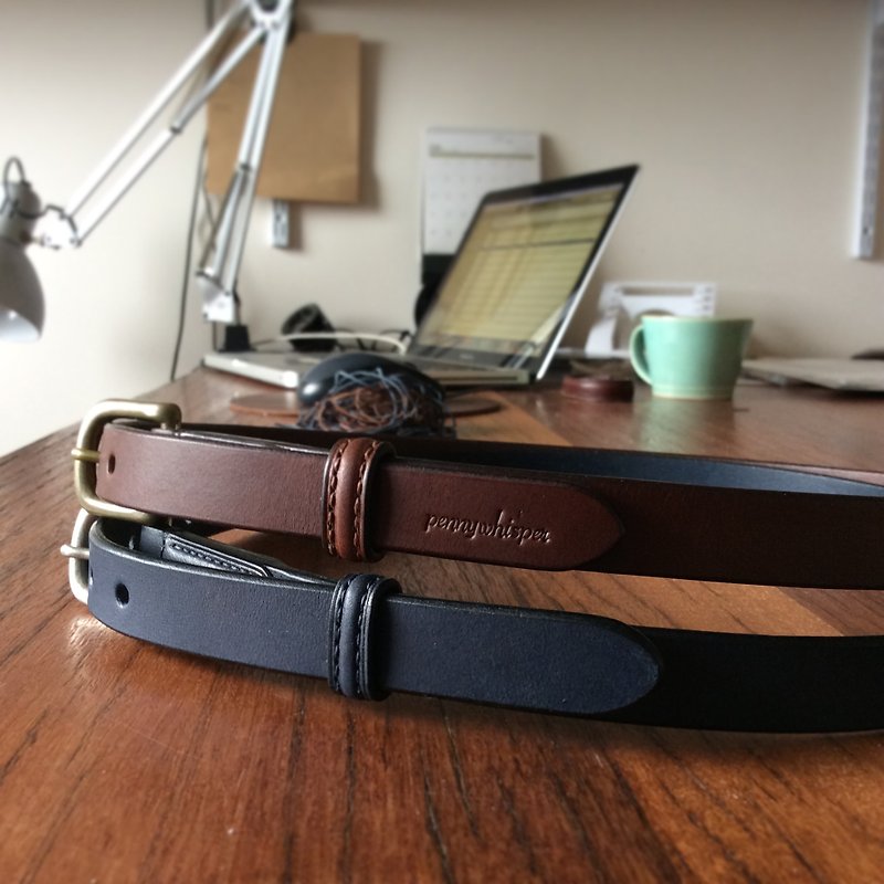 Mildy Hands - Belt02 / 20mm / Belt - Other - Genuine Leather Brown
