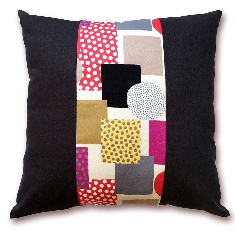Cushion Cover Pillow Cover / Black and Color（Cushion filler is NOT included.） - Pillows & Cushions - Other Materials Multicolor