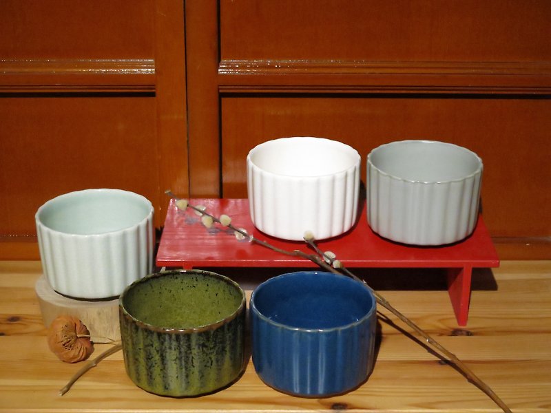 【台客藍】蓮茶碗 碗單入 - 碗 - 其他材質 多色