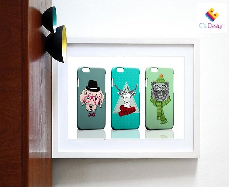 Cute little animals Samsung S5 S6 S7 note4 note5 iPhone 5 5s 6 6s 6 plus 7 7 plus ASUS HTC m9 Sony LG g4 g5 v10 phone shell mobile phone sets phone shell phonecase - Phone Cases - Plastic Green