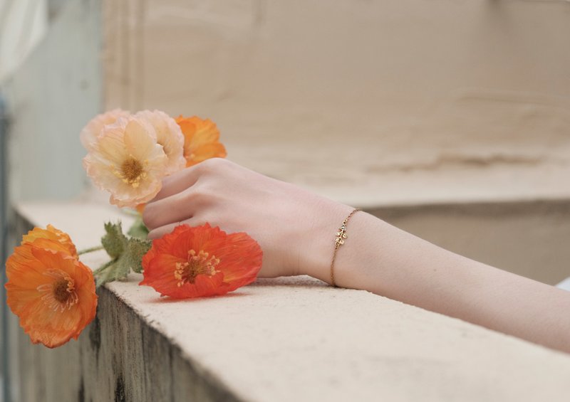 Yuandi vernal equinox newborn shimmer new bud bracelet - Bracelets - Copper & Brass 