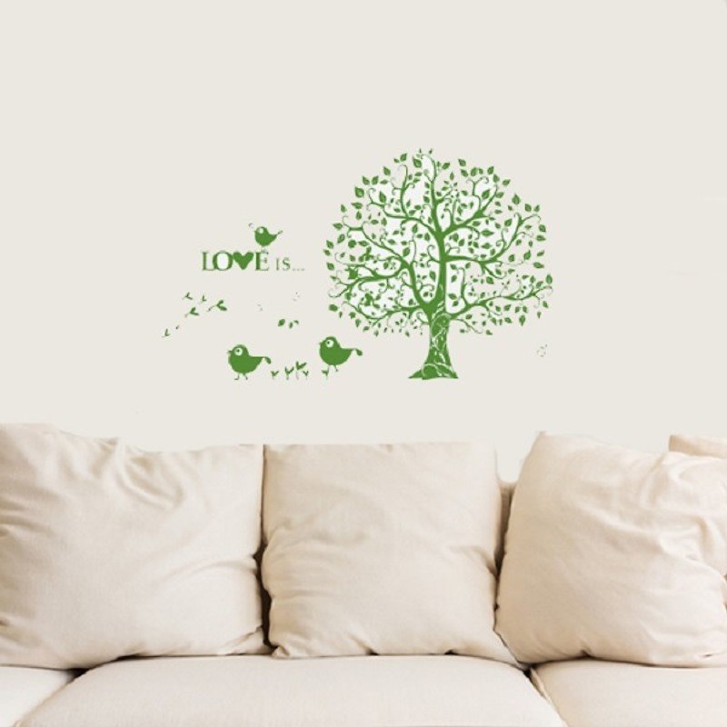 Smart Design創意無痕壁貼◆花紋樹 8色可選 - 壁貼/牆壁裝飾 - 紙 黑色