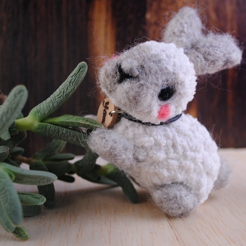8cm Pet [feiwa Fei cloned baby doll pet rabbit hand-made] (welcome to build your rabbit) 12 zodiac Rabbit doll - อื่นๆ - วัสดุอื่นๆ ขาว